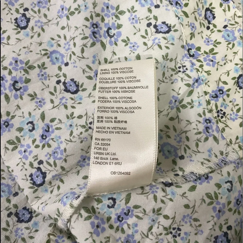 SOLD - Free People Petunia Smocked Floral Mini Dress - Picture 9 of 9